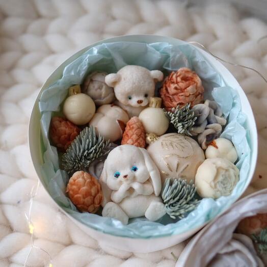 Набор зефира "Снежные зверята"