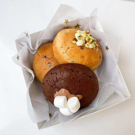 Печенье NY Cookies ассорти , подарок на 23 февраля, к чаю, подарок коллеге, мужчине