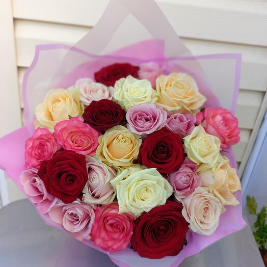 Микс из 25 роз