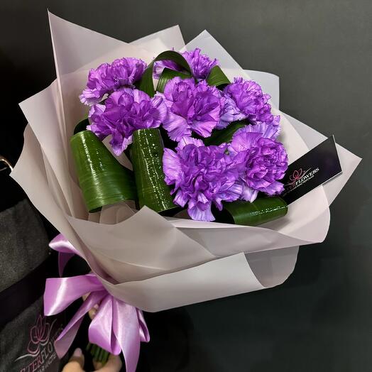 Букет из 7 лунных диантусов💜