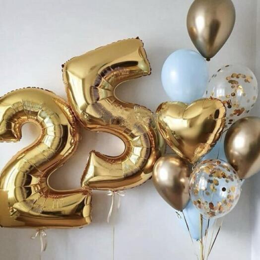 Шары 25 фольга