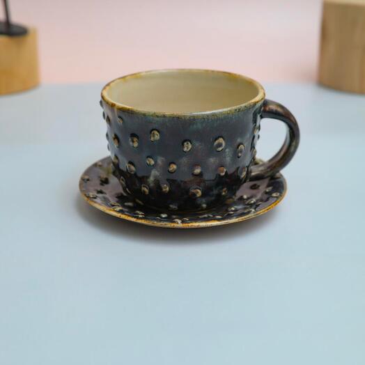 Чайная пара - кружка и блюдце