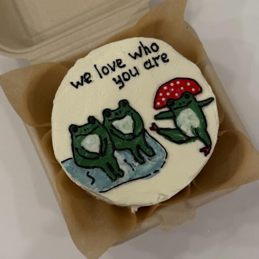 Бенто торт «We love who you are» для любимого, близкого, сестры, брата, дочери, сыны