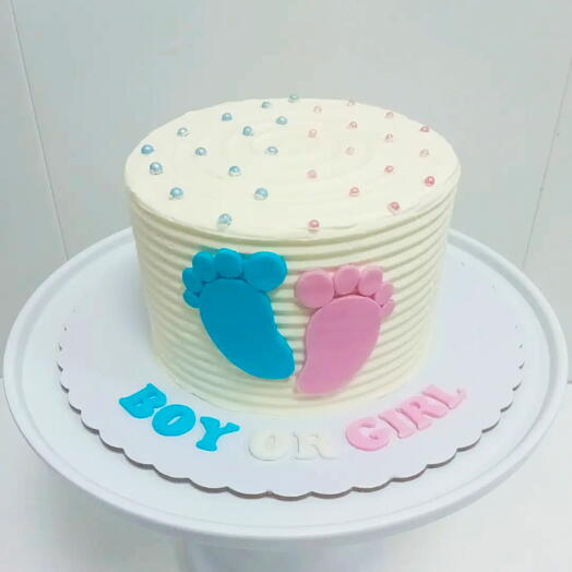 Tarta vainilla Gender Reveal "Boy or Girl"