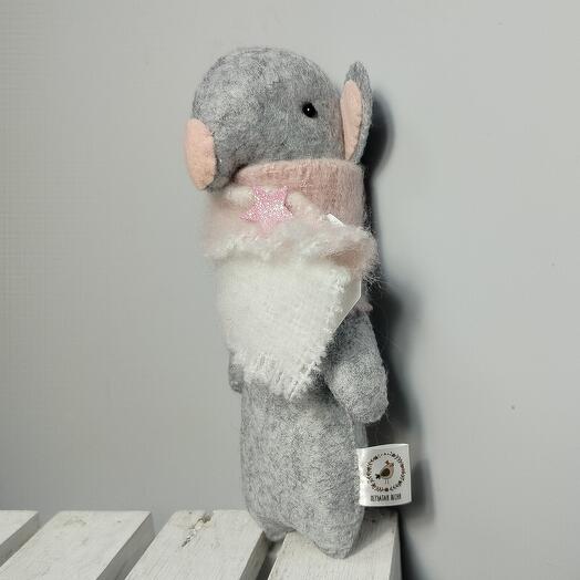 Игрушка из фетра "Мышка" 🐭, ручной работы