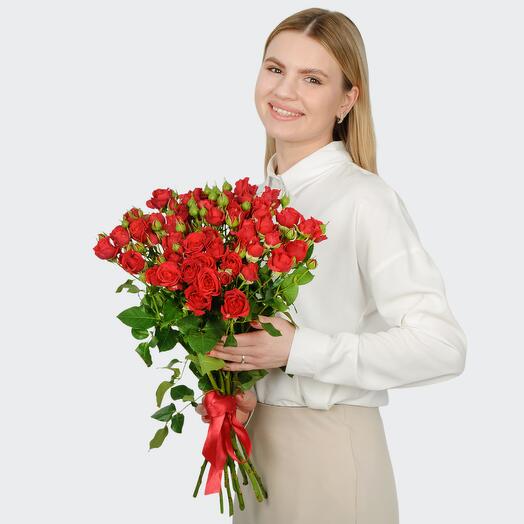 Букет из 11 кустовых роз Мирабель