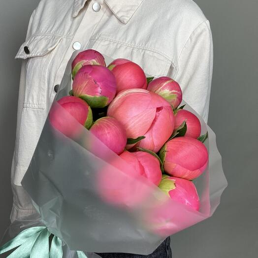 Coral peonies