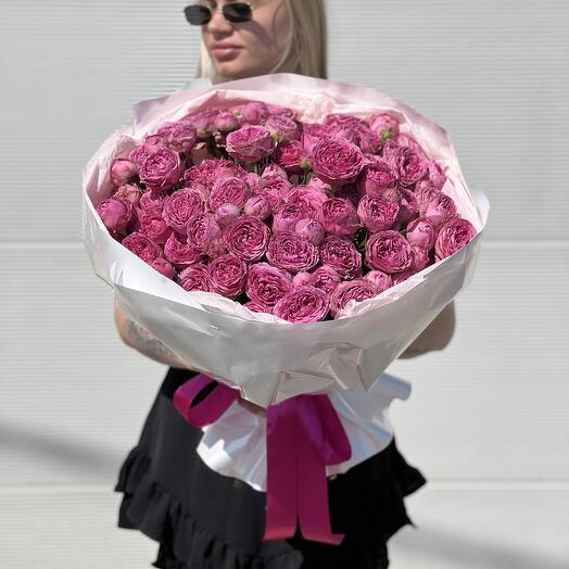 Букет пионовидных роз Pink Dream