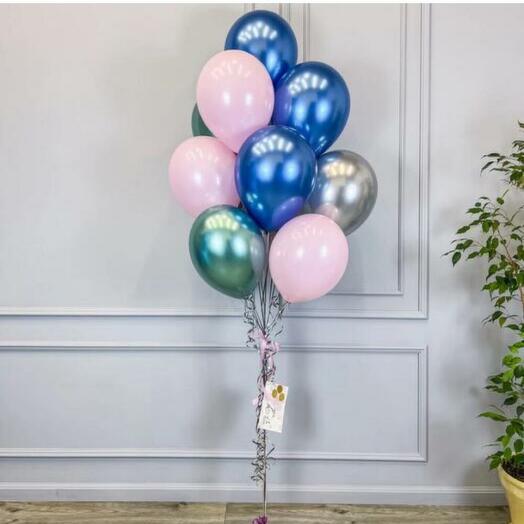 Фонтан из 10 шаров для девушки