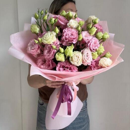Букет из розовой эустомы♥️