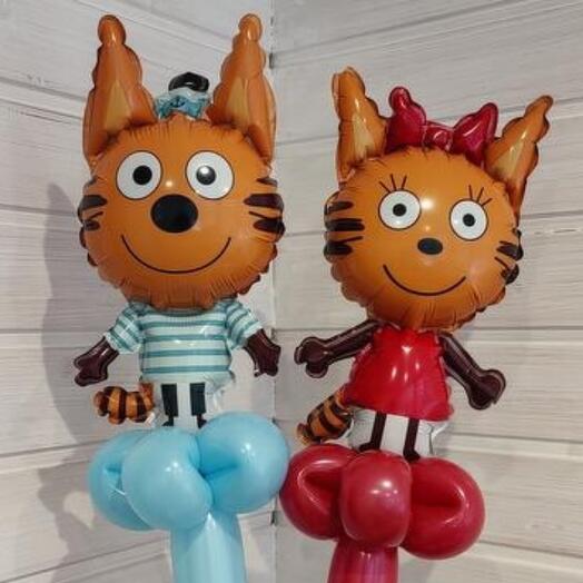 Шар - игрушка мини фигуры Карамелька и Коржик
