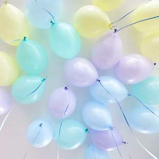 Шары под потолок нежное ассорти 25шт