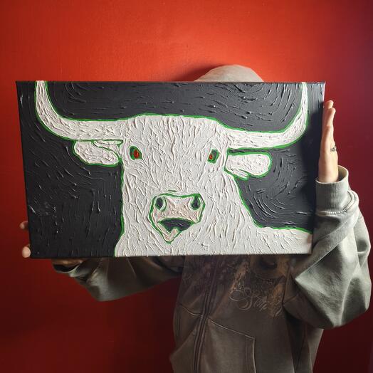 Холст "Ярость"