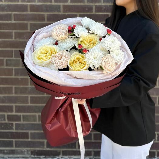 Букет "Пудровые оттенки"