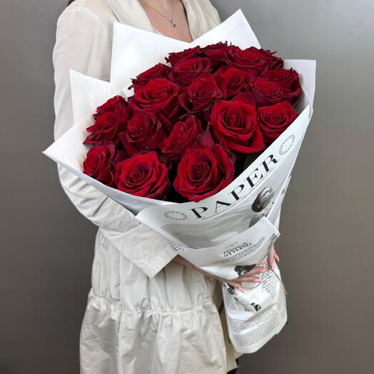 Бордовая Роза 🌹 21 шт