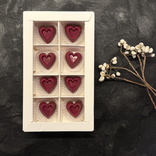 Шоколадные конфеты ручной работы, 8 шт