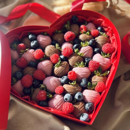 Клубника в шоколаде «Красное сердце»♥️