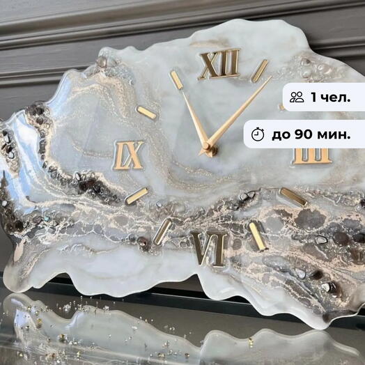 Тик-так часики. Создание интерьерной картины