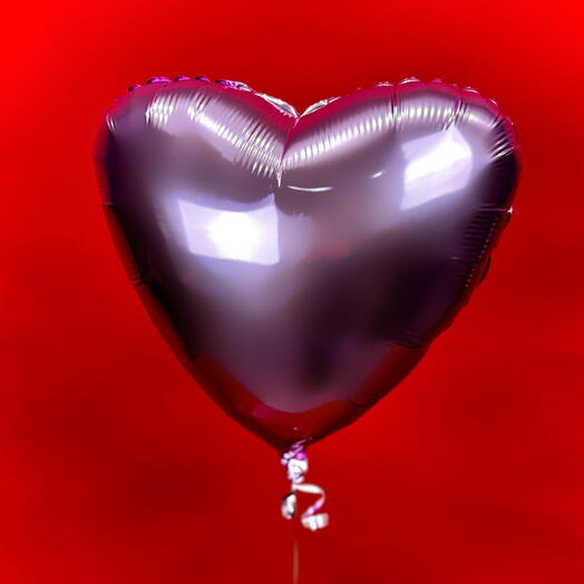 Шарик Сердце фольгированный, розовый