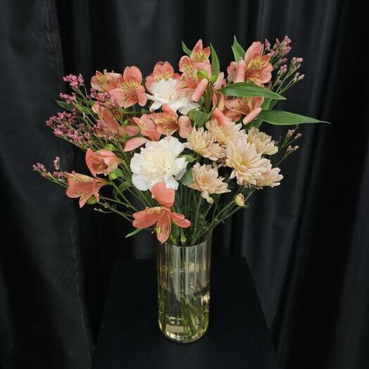 Alstroemerias and Chrysanthemums