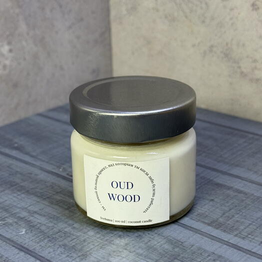Свеча ручной работы «OUD WOOD» 100мл