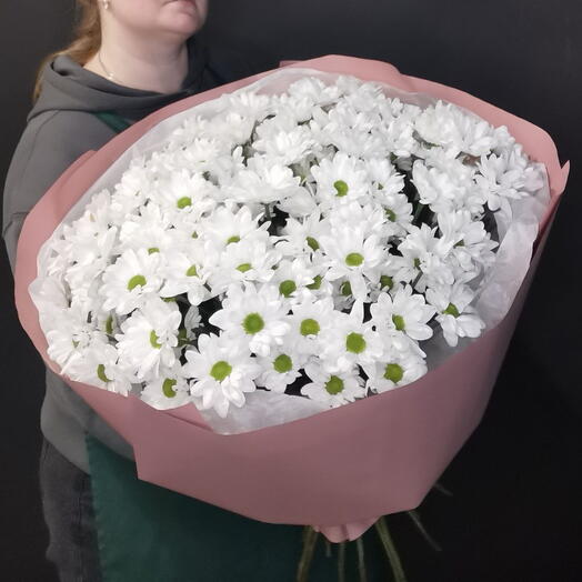 Большой букет из ромашек (хризантемы)
