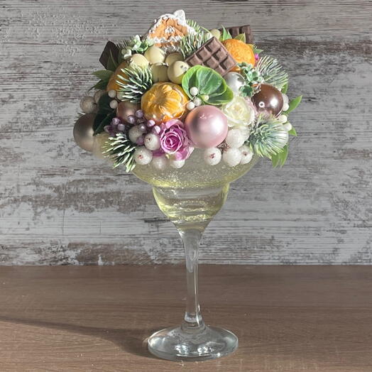 Праздничный декор «Бокал шампанского»