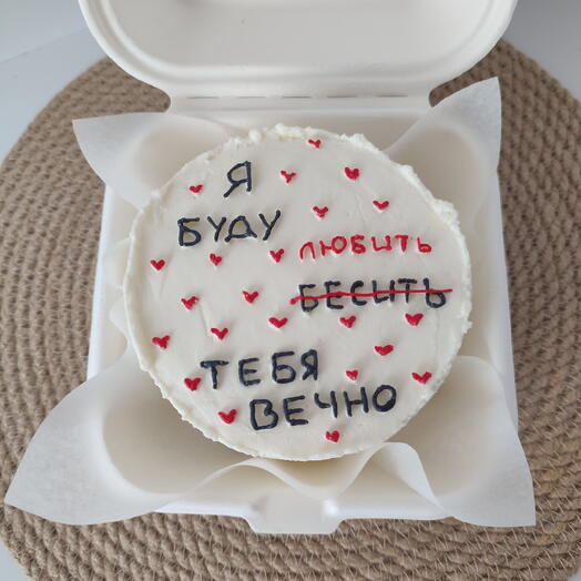 Бенто торт на день влюбленных