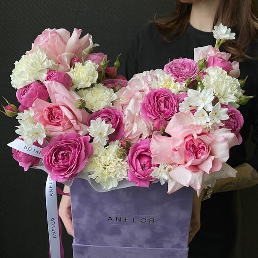 Цветы в бархатной коробке🌸💅