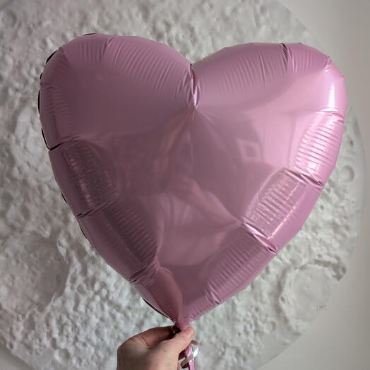 Шар сердце 💓 розовое
