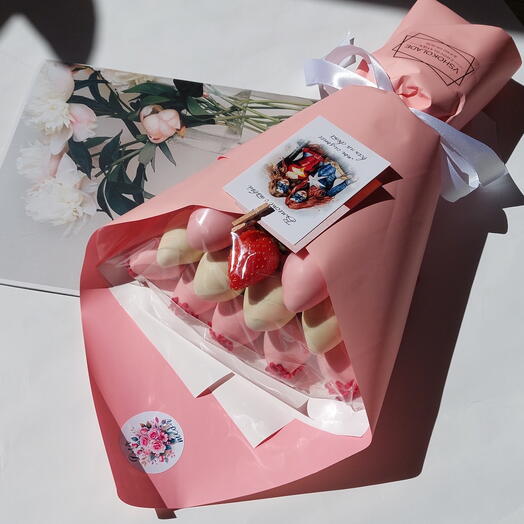 💐Букет клубника в шоколаде 12 ягод на подарок 🎁 🌷