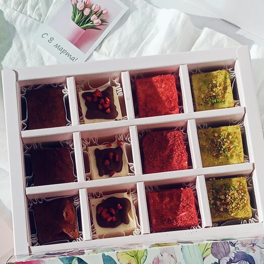 Конфеты Птичье молоко к 8 марта 12 шт ассорти