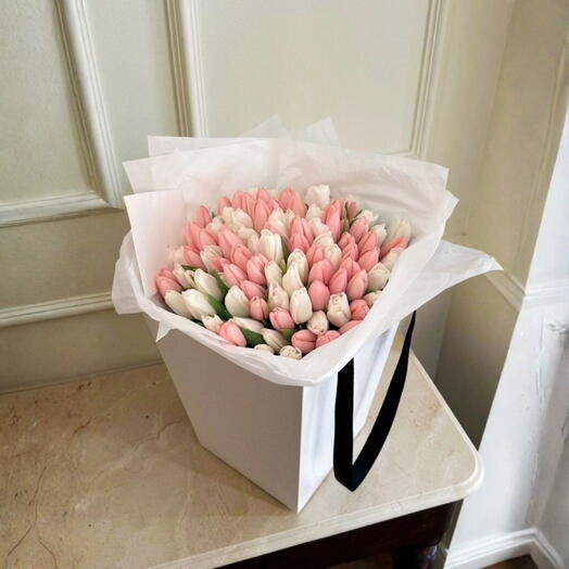 Тюльпаны 55 в Аквабокс