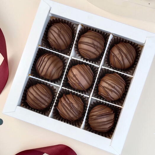 Трюфели 9 шт в шоколаде