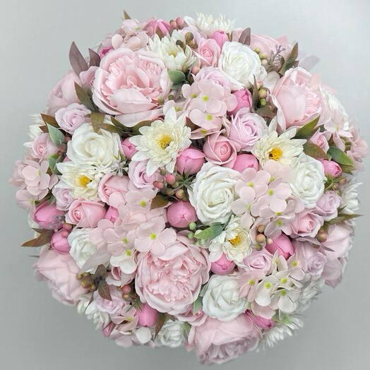 ШИКАРНЫЙ БУКЕТ из мыла d 50 см