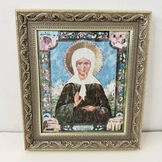 Святая Матрона на холсте
