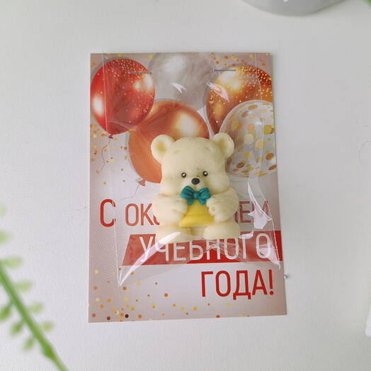 Шоколадный мини-подарок на окончание учебного года Мишка 2