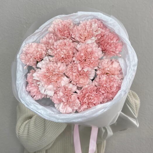 Моно букет из розовых диантусов🌸