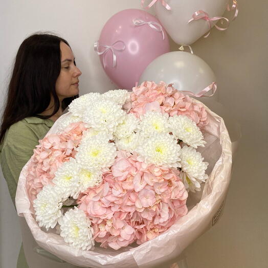 🤩🌸 пышный букет и набор гелиевых шаров 🌸 BLOOM ROOM