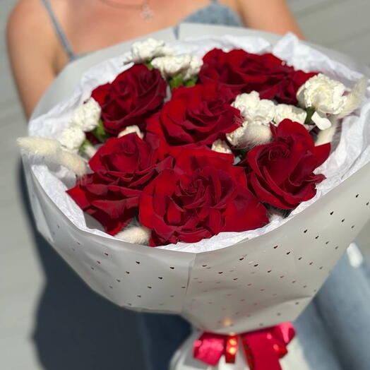 Букет с Французскими розами ️