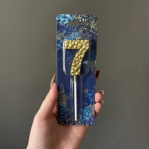 Свеча в торт цифра «7»🧁