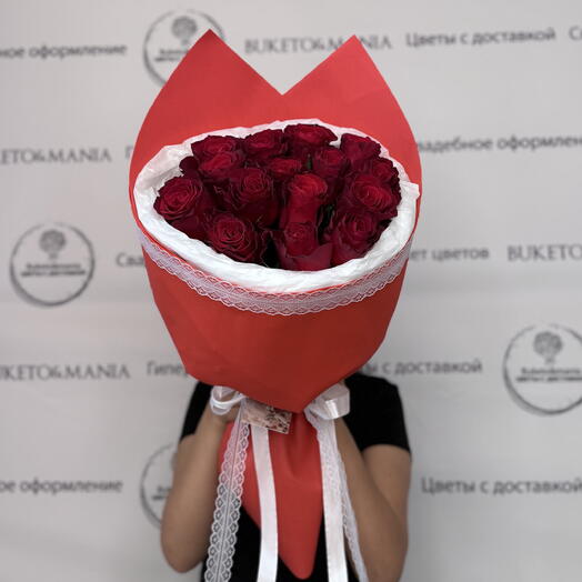Букет в авторской упаковке Кения