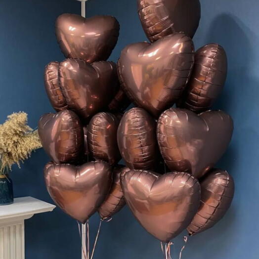 Chocolate Heart Foil Balloon-Romantic Party and Valentine s Day Decoration