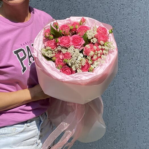 Букет «Розовые розы»💞