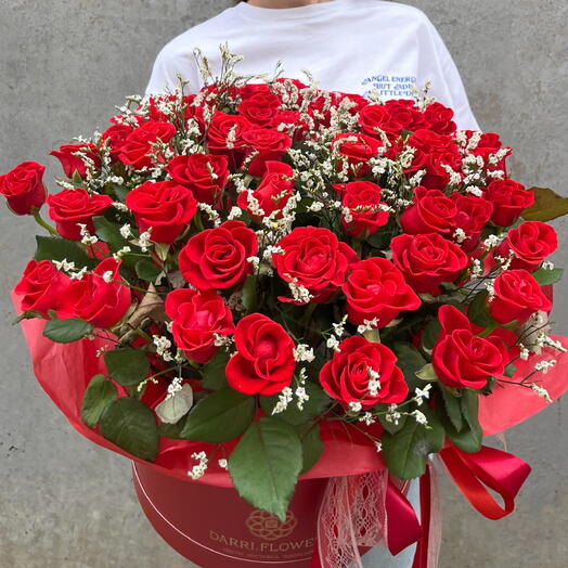 51 роза в коробке 💔💔💔