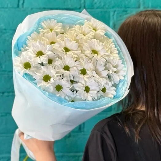 Букет из 5 ромашковых хризантем