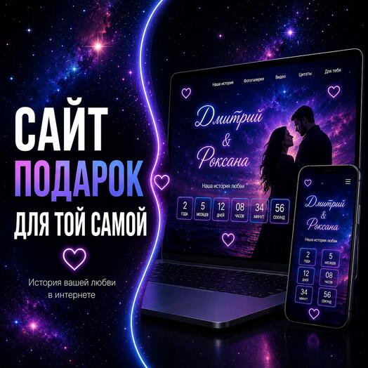 Сайт в подарок для той самой 🎁