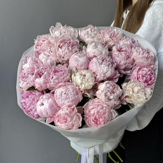 Пионы розовые 25