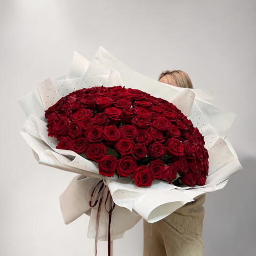 Букет из 101 розы 🌹