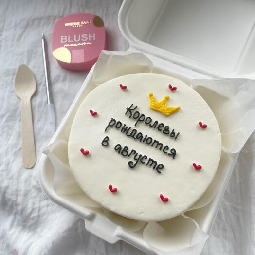 Бенто торт королеве + подарок от Vivienne Sabo - румяна MACARON